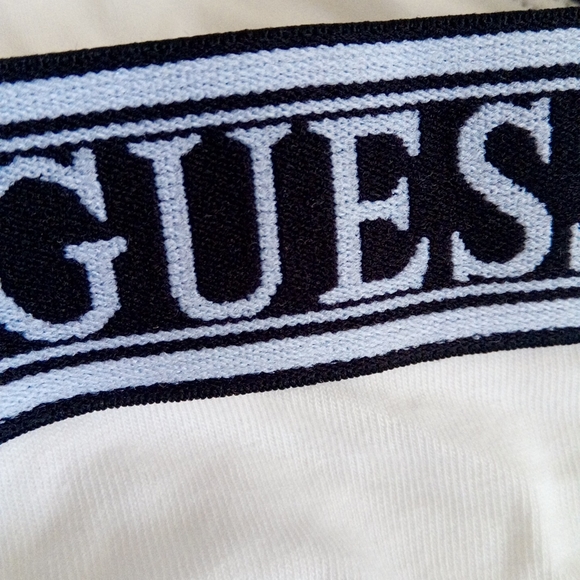 New Guess Optic White & Black Brief Panty US XL - Picture 15 of 16